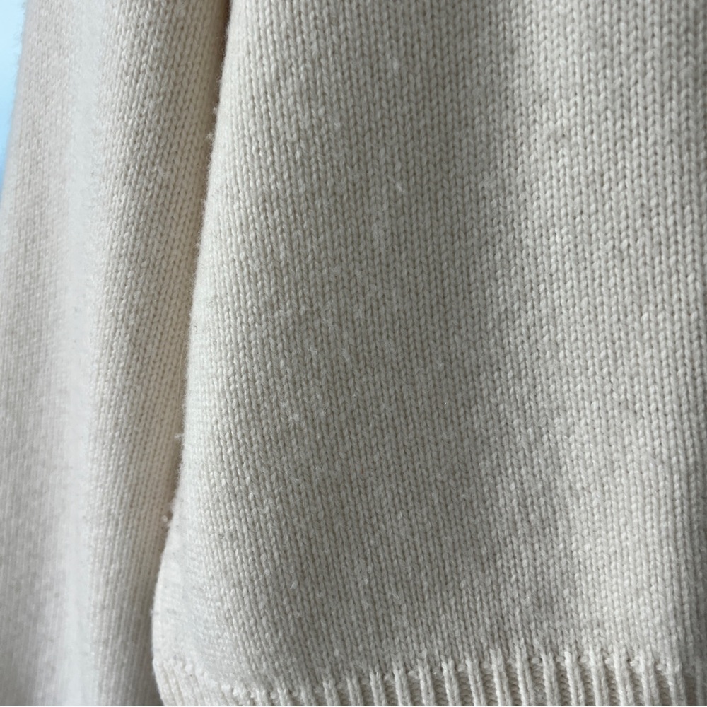 Loulou Studio "Bruzzi" Cream Cashmere & Wool Sweater - Size Medium - Picture 13 of 16